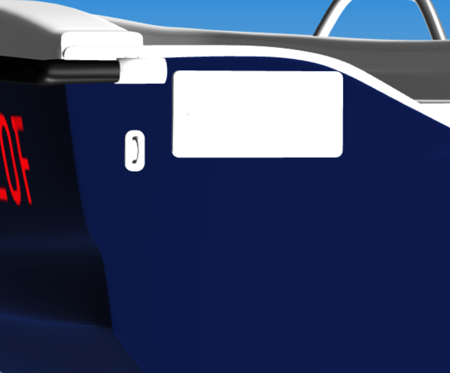 Gotowe miejsce do wieszania silnika elektrycznego lewe