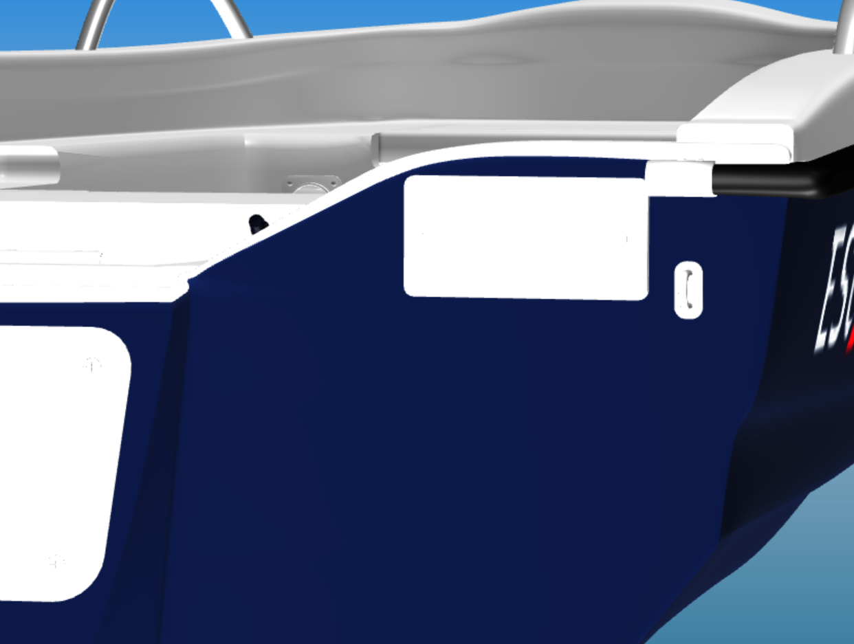 Gotowe miejsce do wieszania silnika elektrycznego prawe